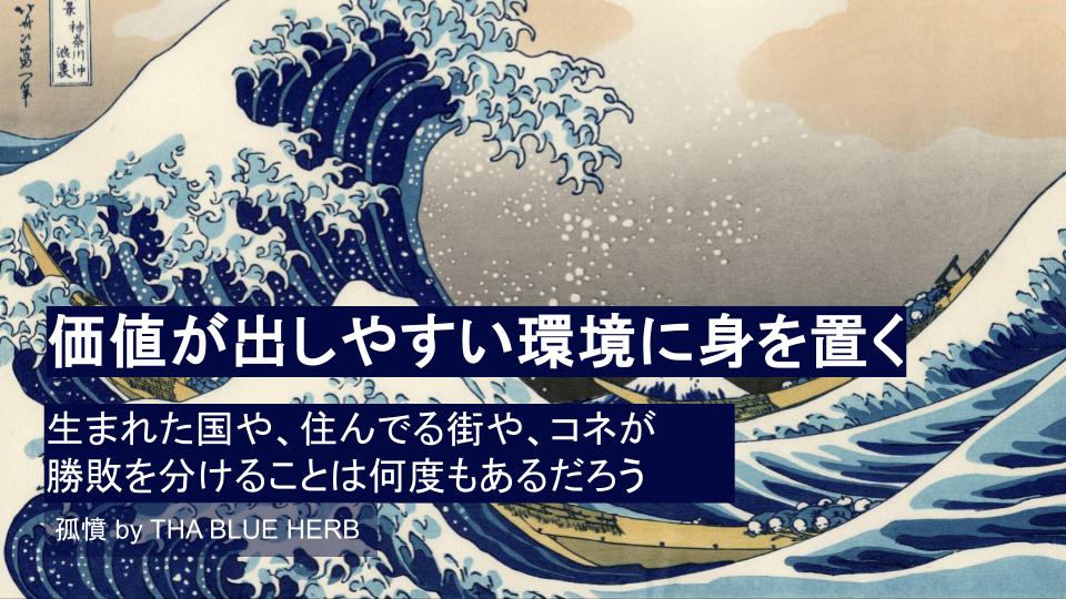 スライド7枚目、背景に神奈川沖浪裏の絵